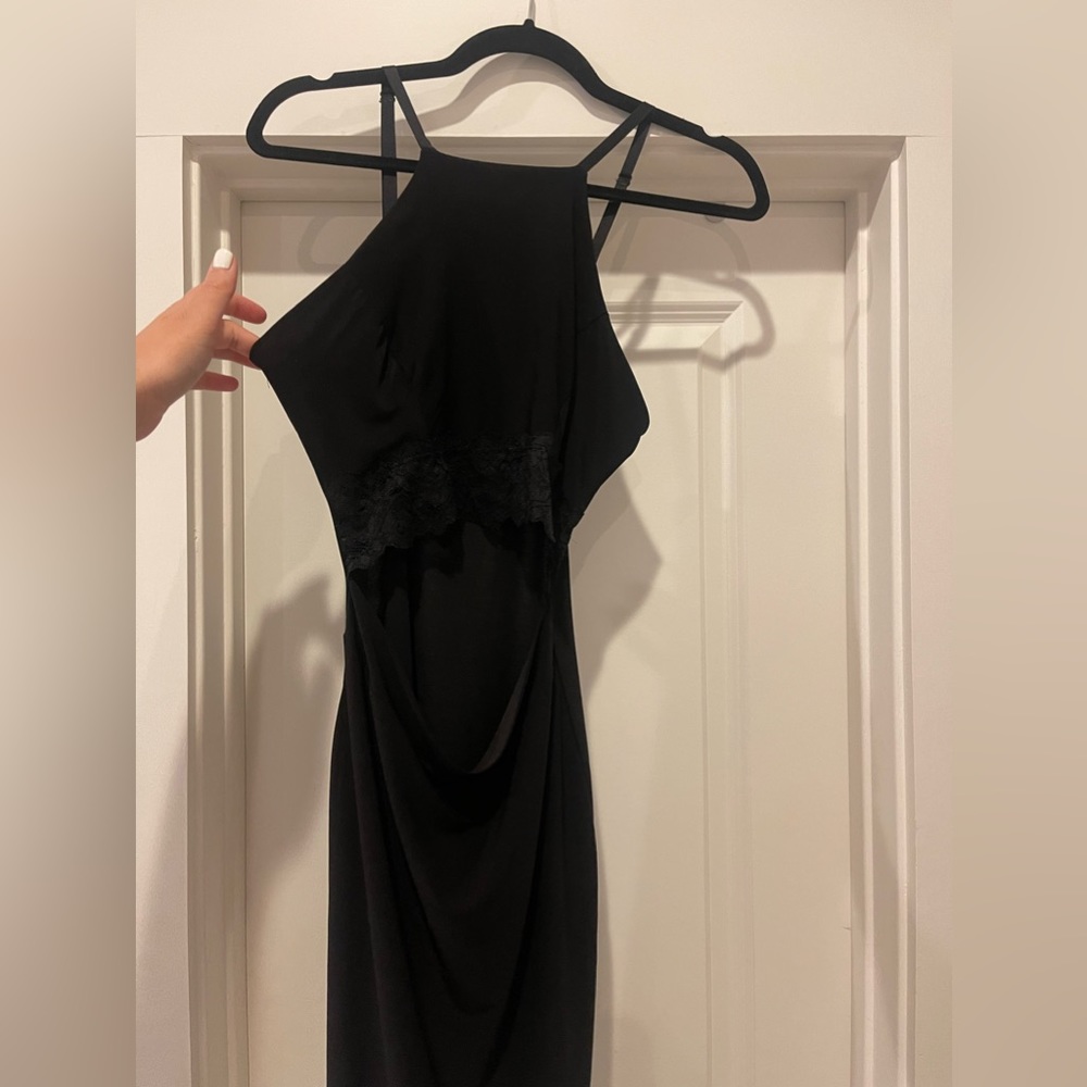 Black one piece skirt and top